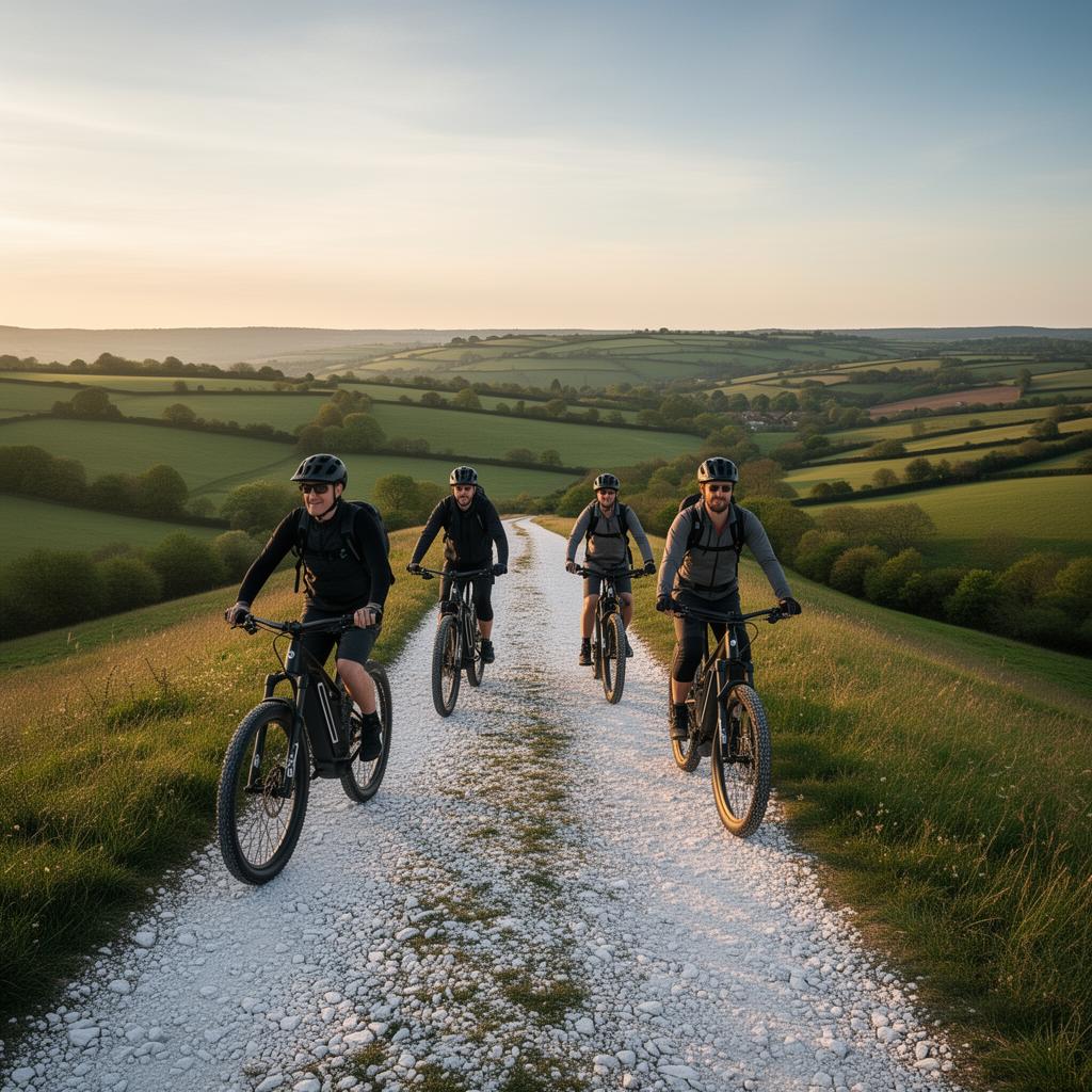 Corporate team enjoying a guided day in the Chiltern Hills